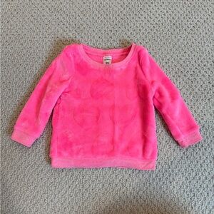 Carters Fuzzy pink heat sweater